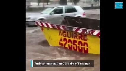 Furioso temporal en Córdoba y Tucumán