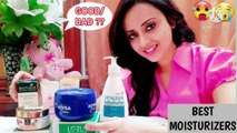 BEST MOISTURIZERS FOR ALL SKIN TYPES || TOP 10 GOOD MOISTURIZERS || BUDGET FRIENDLY || Starting rs. 80|| sabse acha aur sabse sasta moisturizer|| sardiyo me Maoists