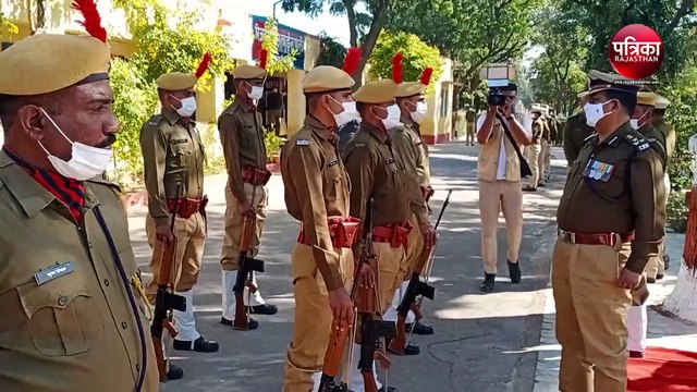 VIDEO : डीआईजी गुप्ता ने पाली पुलिस लाइन का किया निरीक्षण