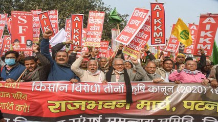 Patna: March to protest against new Agri laws
