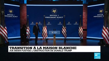 Etats-Unis : Joe Biden fustige l'obstruction de Donald Trump