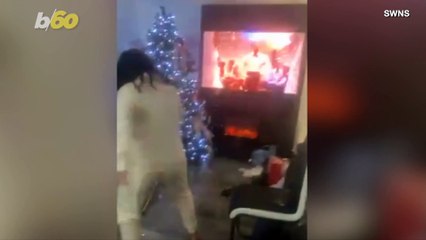 This Christmas Tree Was Not the Best Dance Partner