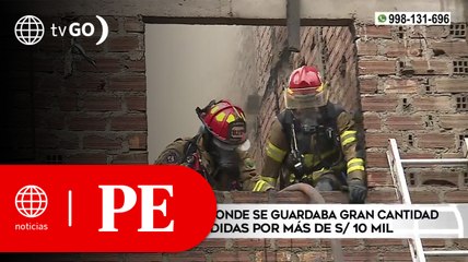 Incendio en casa que almacenaba ropa dejó pérdidas de 10 mil soles  | Primera Edición