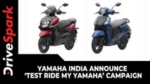 Yamaha India Announce ‘Test Ride My Yamaha’ Campaign | Here Are The Details