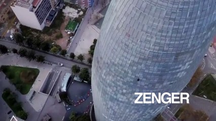 Rising High: British Free Climber Scales 38-Story Skyscraper in Barcelona (@shardclimber:Newsflash)