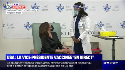 États-Unis: la vice-présidente élue Kamala Harris s'est fait vacciner contre le Covid-19