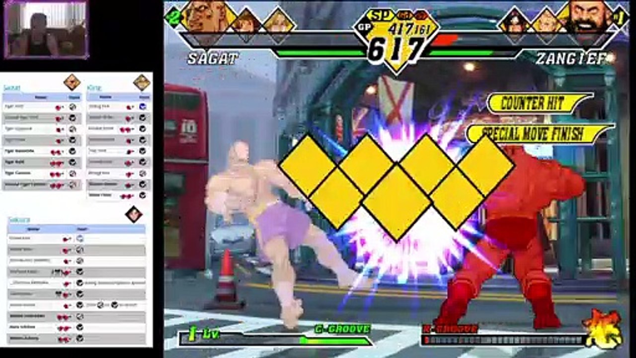 (GC) Capcom Vs. SNK 2 EO - 07 - Sagat, Sakura and King - Ratio mode - Level 8
