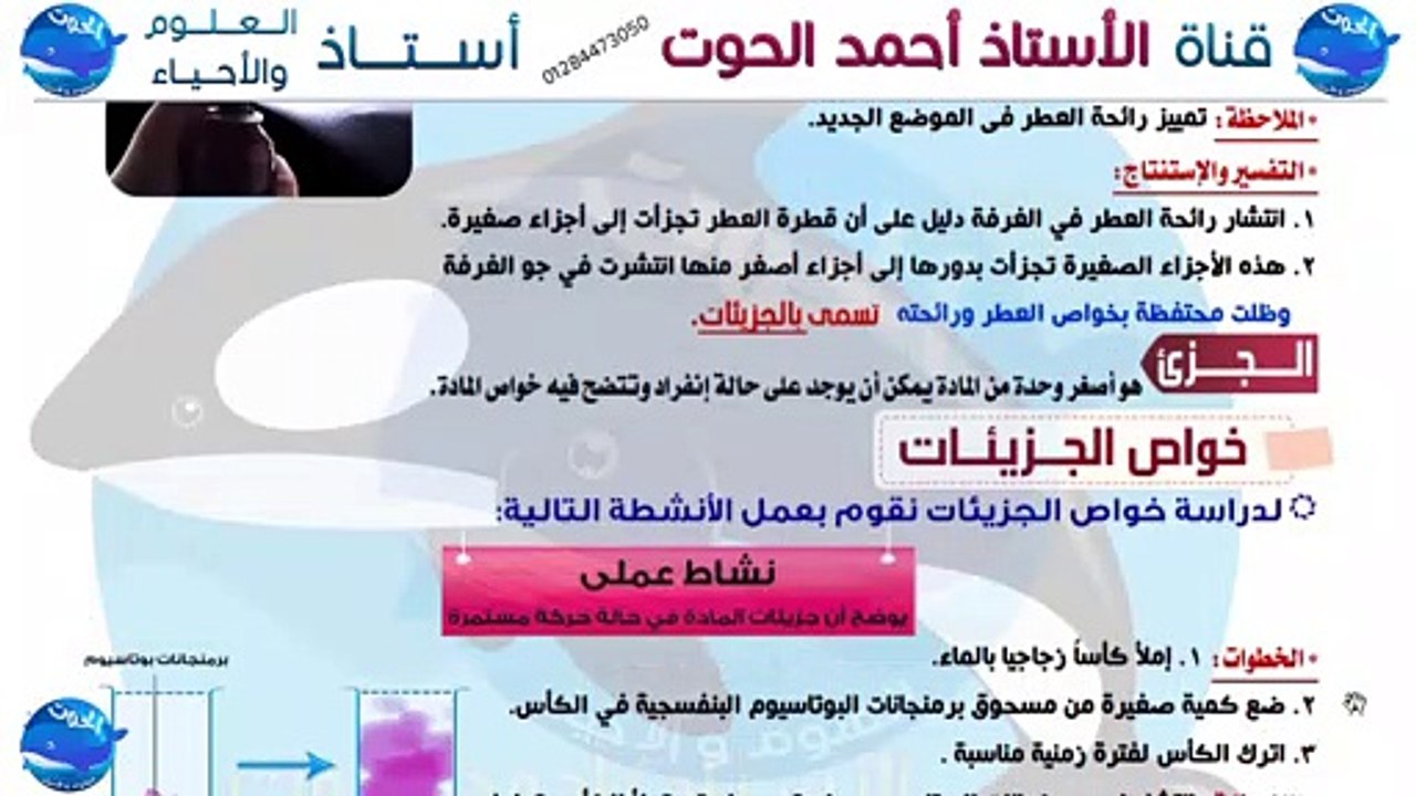 شرح درس تركيب المادة | علوم الصف الأول الاعدادي الترم الأول 2021