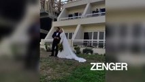 Soccer Star Greets Wedding Couple From Afar While Quarantined(NewsFlash)