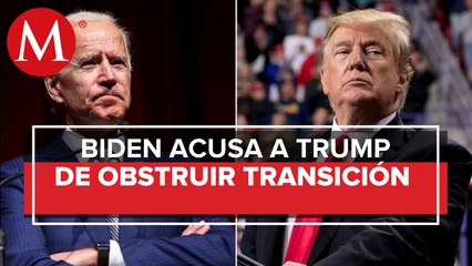 Biden denuncia "obstáculos" en la transición por funcionarios del gobierno de Trump