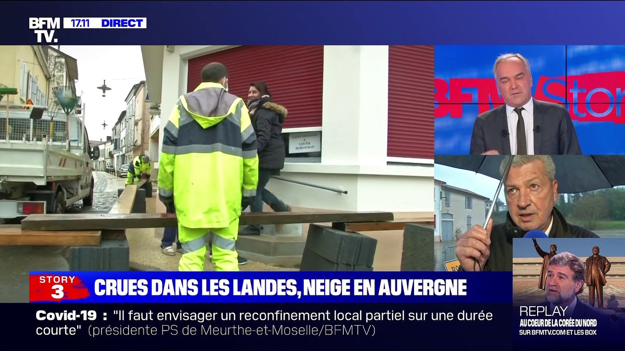 Story 1 : Crues dans les Landes, neige en Auvergne - 29/12
