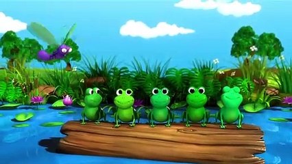 Five Little Speckled Frogs | Nursery Rhymes | from LittleBabyBum!