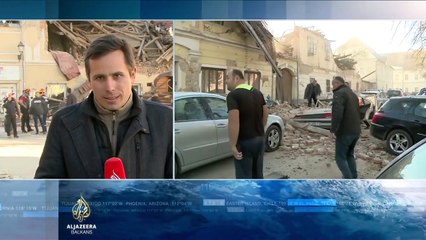 Earthquake during LIVE reporting