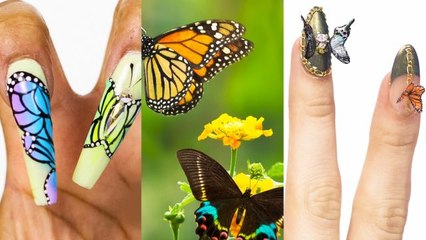 3 Nail Artists Transform Their Nails Into Butterflies