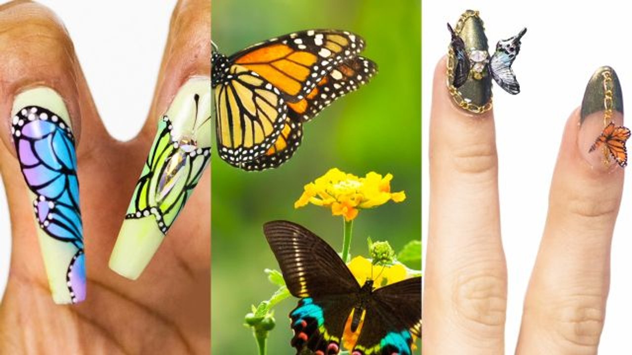 3 Nail Artists Transform Their Nails Into Butterflies