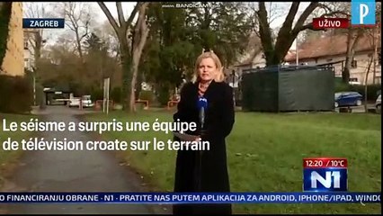 Croatie : un tremblement de terre surprend des journalistes en direct