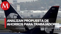 Ante falta de acuerdos, pilotos de Aeroméxico analizan propuesta alterna de ahorros