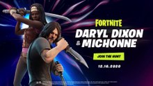 Fortnite: Daryl Dixon et Michonne de The Walking Dead débarquent (Game Awards 2020)
