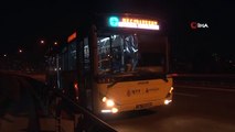 Kağıthane’de İETT otobüsüne taşlı saldırı