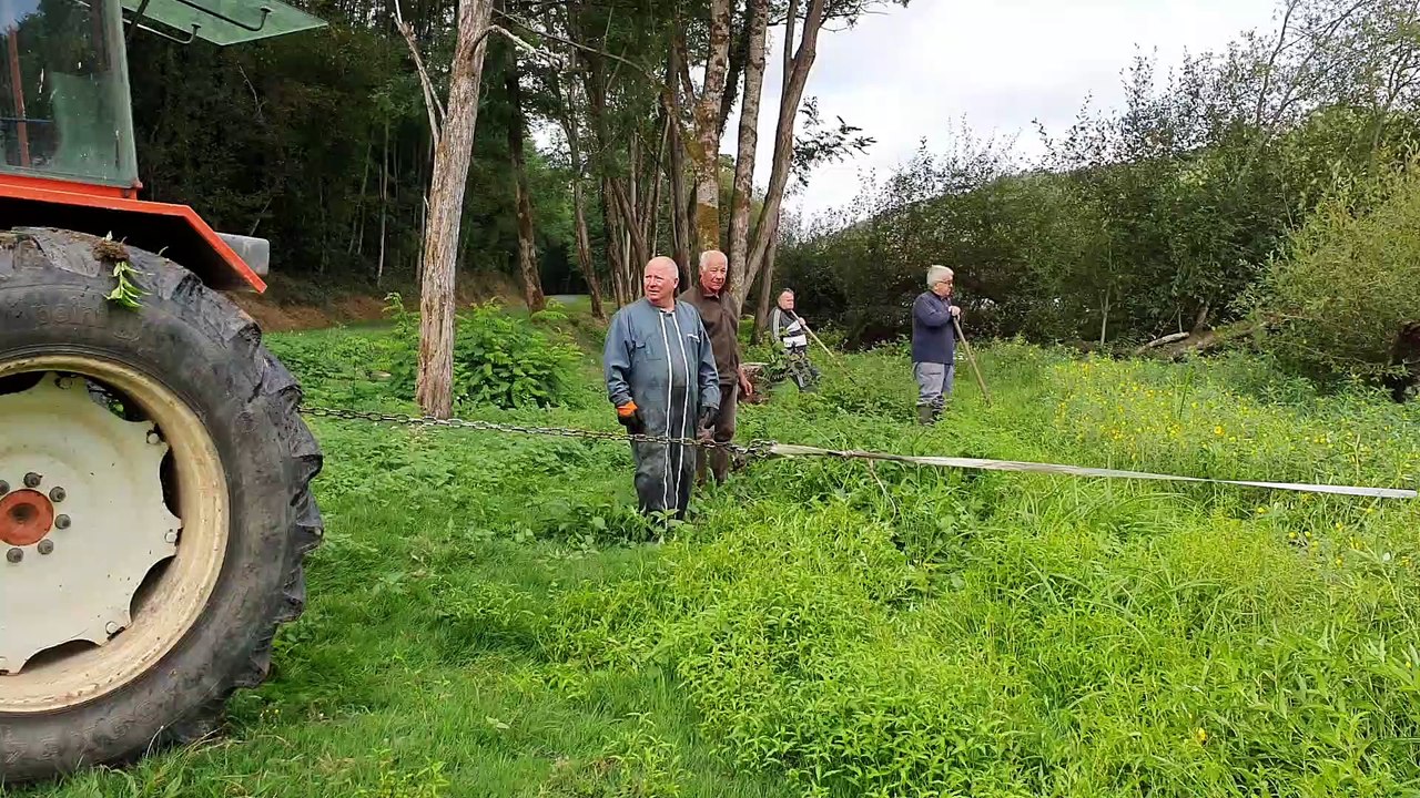 TRAVAUX ARRACHAGE DE LA JUSSIE 31 AOUT 2020 PARCOURS CARPE DE NUIT