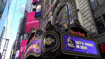 Times Square New Year's Eve 2021 Confetti Test