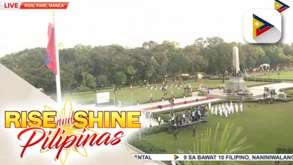 Flag ceremony sa Luneta Park para sa paggunita ng Rizal Day
