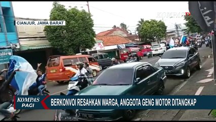 Berkonvoi Resahkan Warga, Anggota Geng Motor Ditangkap