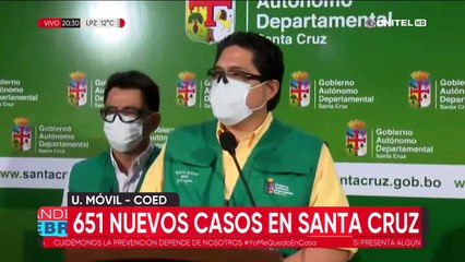 Covid-19: reportan 651 nuevos casos en Santa Cruz; Sedes alerta que el sistema de salud ya está saturado