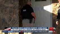 Authorities execute search warrant at home of missing California City boys with guns drawn