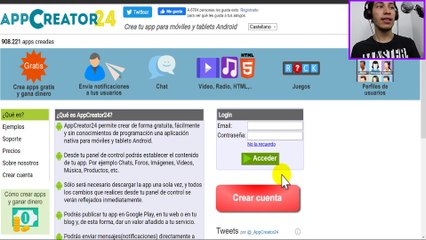 Capitulo 1 - Cómo crear una cuenta en Appcreator24 | Steven Valderrama