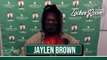 Jaylen Brown Postgame Interview | Celtics vs Pacers
