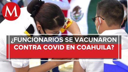 Destinan vacunas contra covid-19 a funcionarios en Coahuila