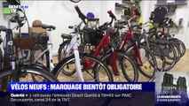 Un marquage sera obligatoire pour les vélos neufs à partir du 1er janvier