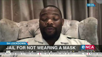 Jail time for not wearing a mask