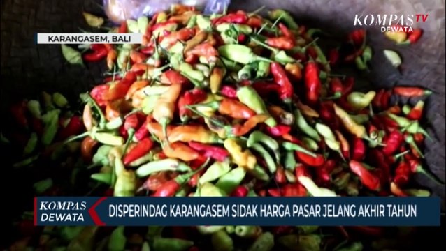 DISPERINDAG Karangasem Sidak Harga Pasar Jelang Akhir Tahun