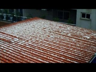 Hail Rain  first time in my camera -