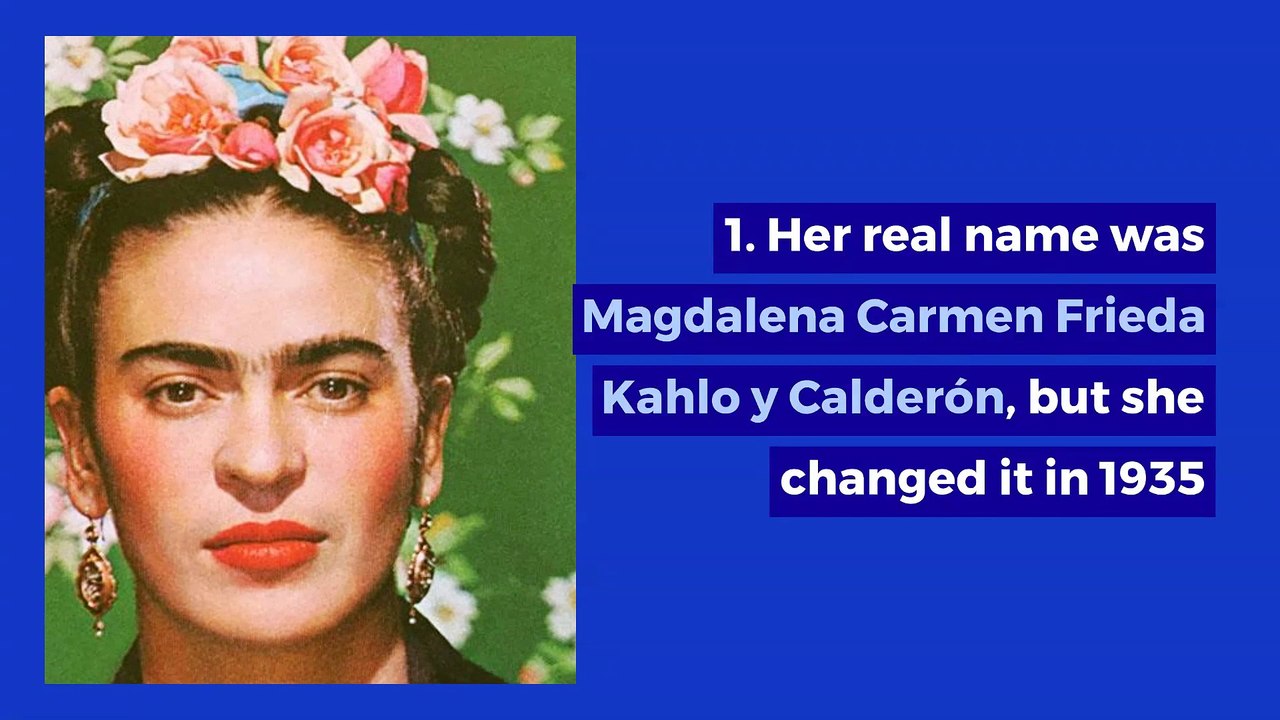 12 facts you did not know about Frida Kahlo