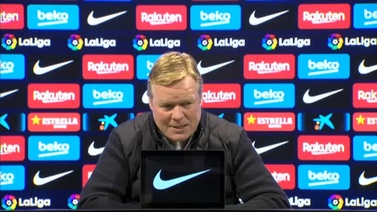 Koeman: "Hay que ser realistas. El campeonato está muy complicado"
