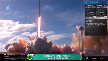 SpaceX vai lançar foguete Falcon 9 nesta quinta