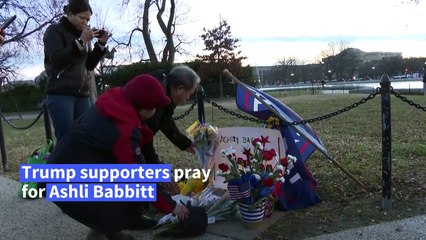 Trump supporters pay their respects to Ashli Babbitt, fatally shot inside Capitol