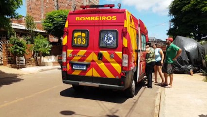 Criança fere a perna com faca de serra, no Bairro Interlagos