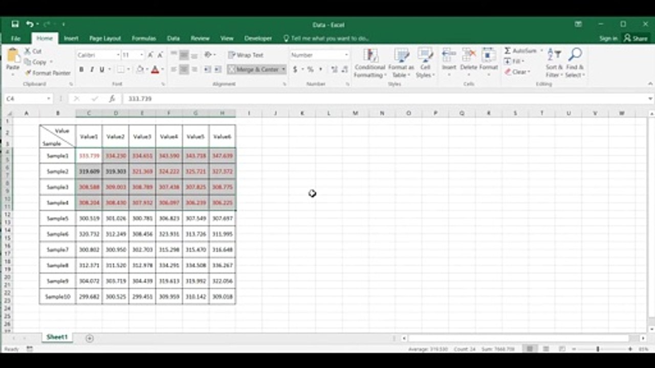 #2-Excel3munite-Conditional Formatting-Not Between-Filter for values-Lọc Giá Trị Khác Khoảng