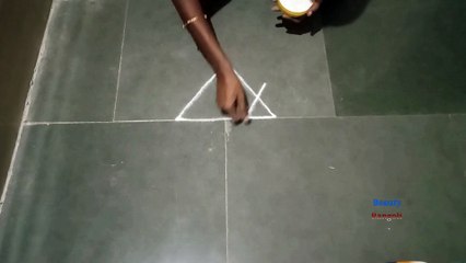 beautiful flower rangoli design, poo kolam, flower muggulu