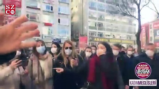 “Kadınları yaşatacağız” diyen kadınlar gözaltına alındı