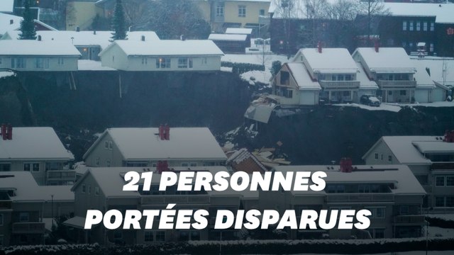 En Norvège, un énorme glissement de terrain fait plusieurs blessés et des disparus