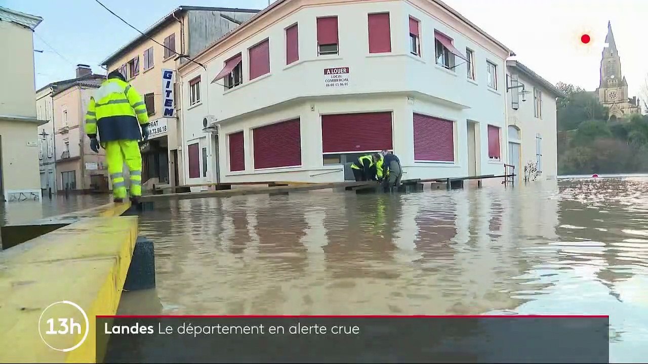 Tempête Bella : des crues à répétition dans les Landes