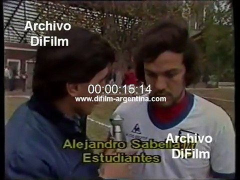 Alejandro Sabella partido Estudiantes de La Plata vs Chacarita Juniors 1984