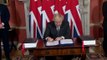 Prime Minister Boris Johnson signs Brexit deal