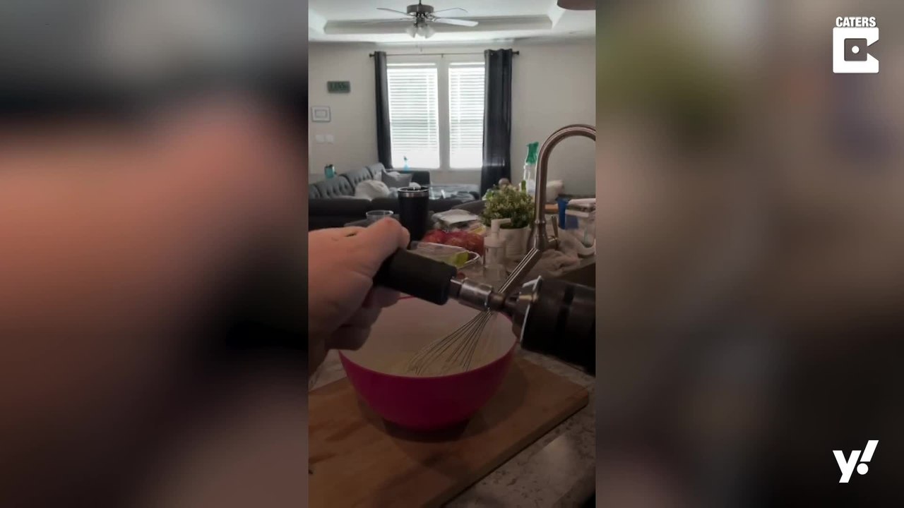 Pancakezubereitung mit dem Akku-Schrauber