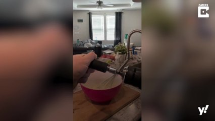 Pancakezubereitung mit dem Akku-Schrauber